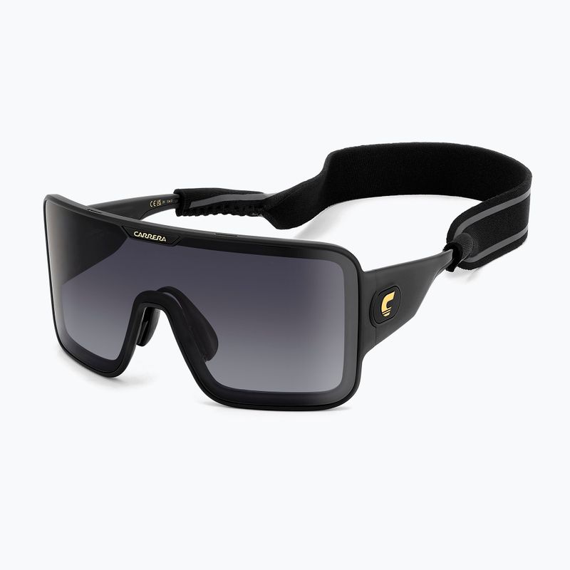 Occhiali da sole Carrera Flaglab 15 nero opaco/grigio scuro sfumato 2
