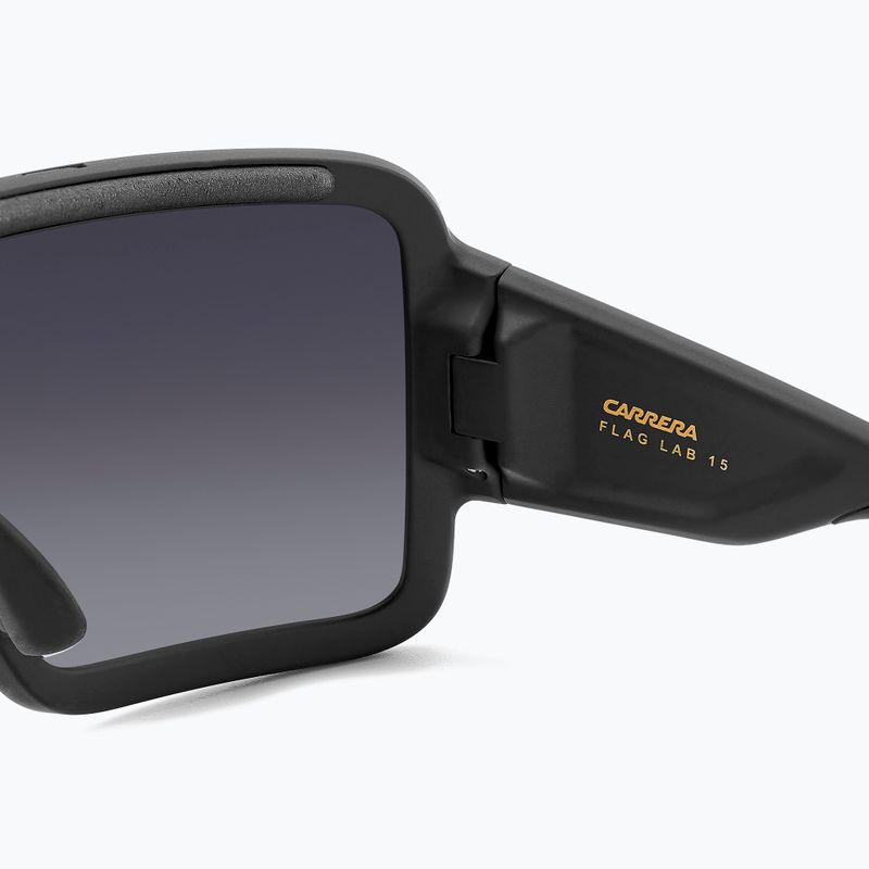 Occhiali da sole Carrera Flaglab 15 nero opaco/grigio scuro sfumato 9