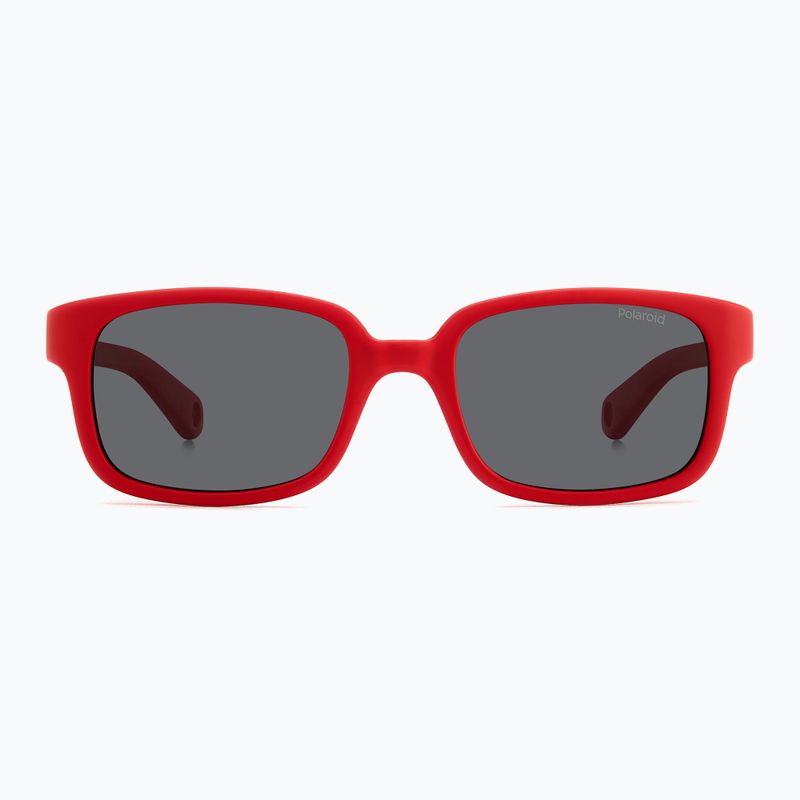 Occhiali da sole Polaroid PLD K008/S rosso/grigio opaco polarizzati per bambini 3