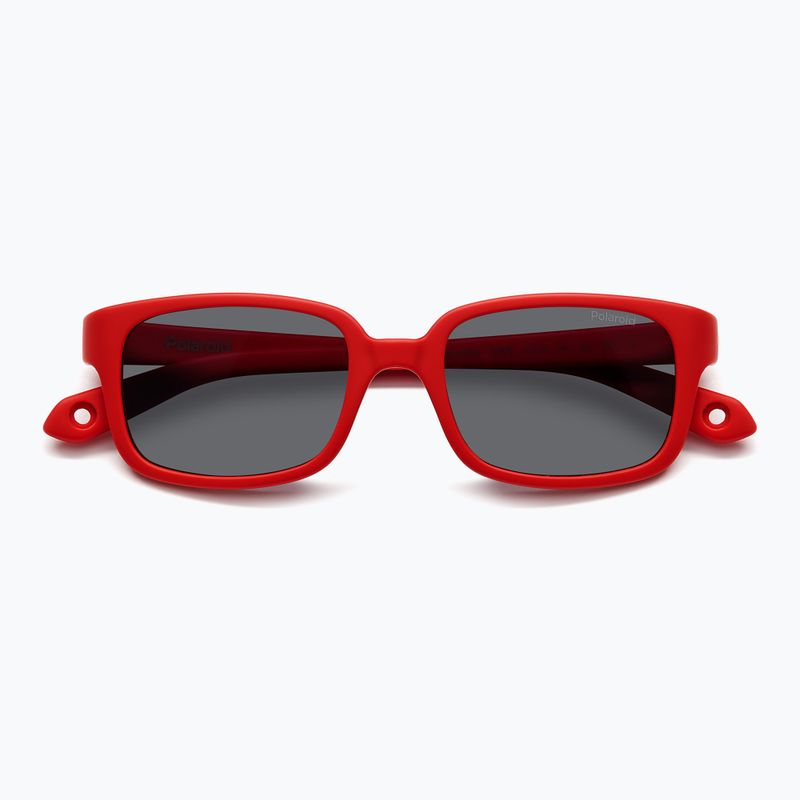 Occhiali da sole Polaroid PLD K008/S rosso/grigio opaco polarizzati per bambini 4