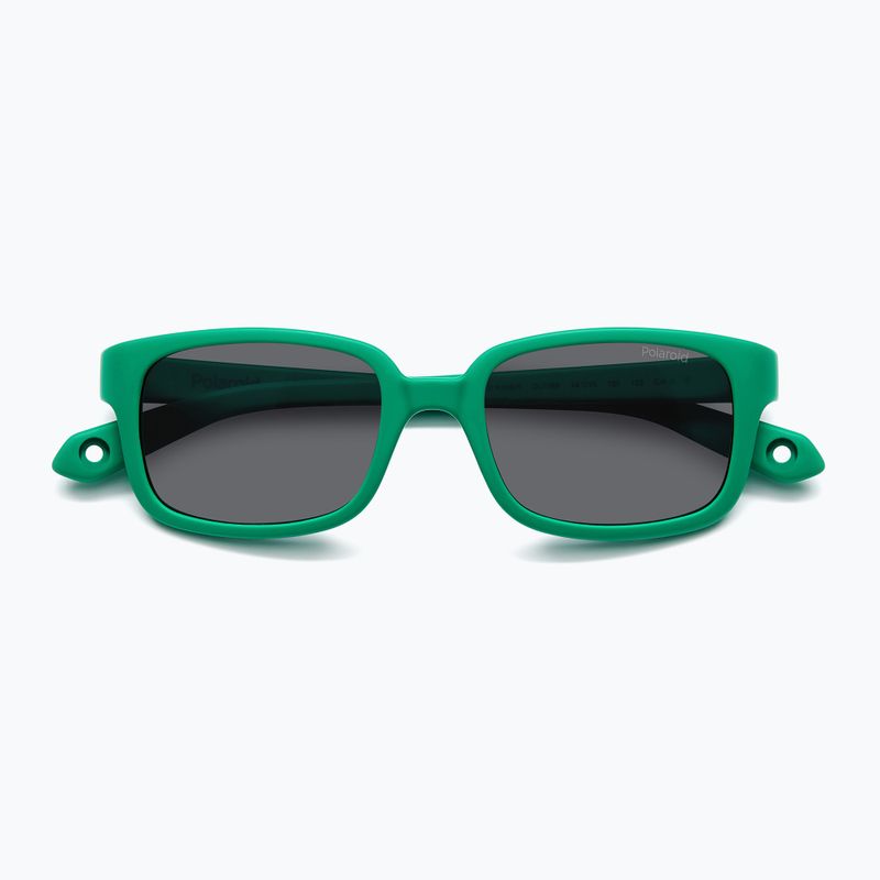 Occhiali da sole Polaroid PLD K008/S verde opaco/grigio polarizzati per bambini 4