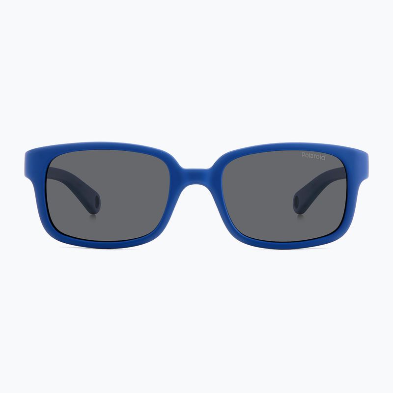 Occhiali da sole Polaroid PLD K008/S blu opaco/grigio polarizzati per bambini 3