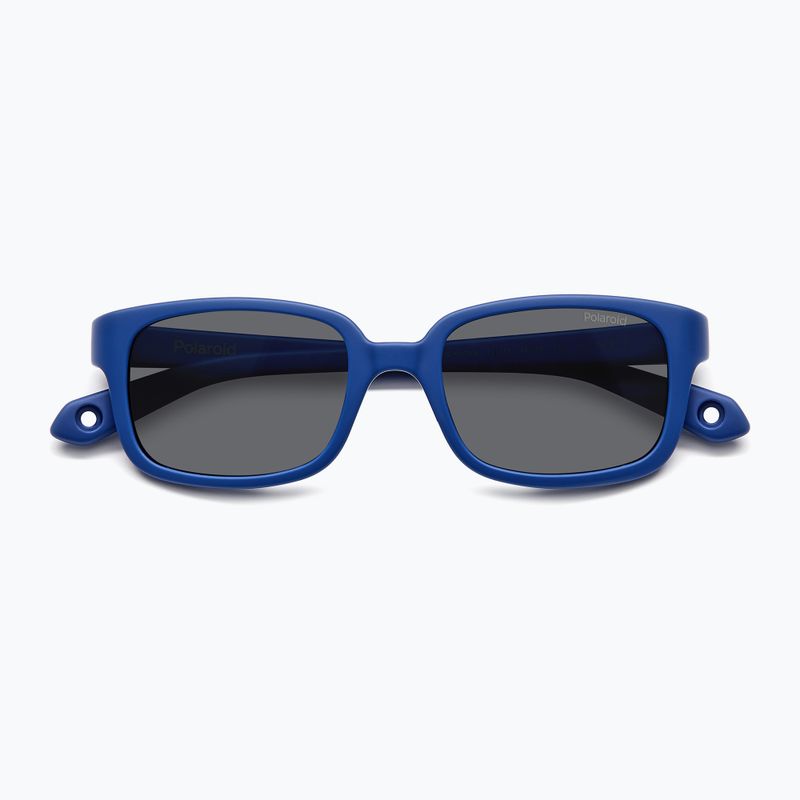 Occhiali da sole Polaroid PLD K008/S blu opaco/grigio polarizzati per bambini 4