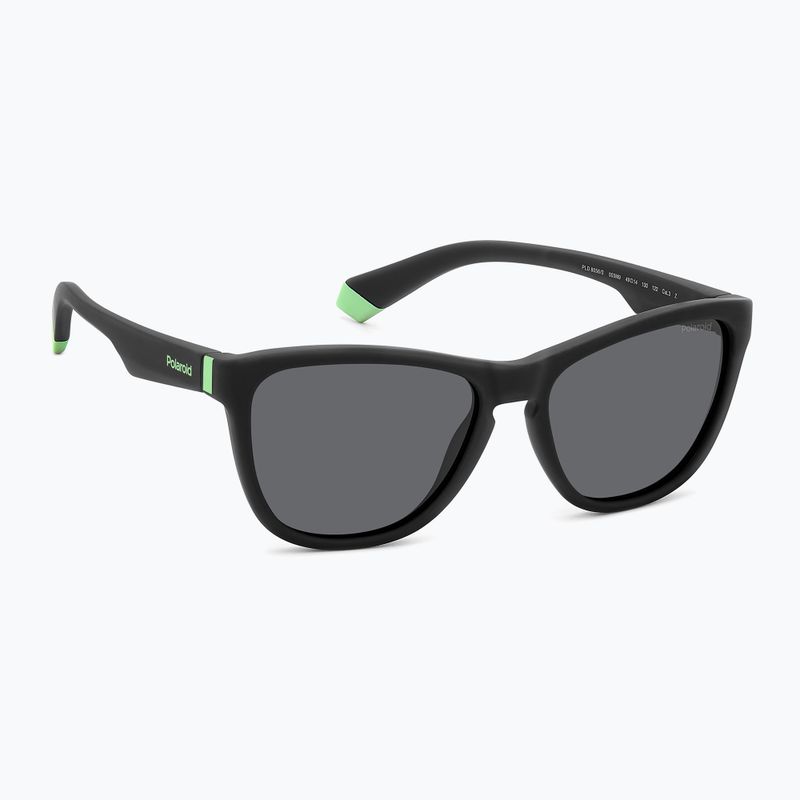 Occhiali da sole Polaroid PLD 8056/S nero opaco/grigio polarizzato per bambini