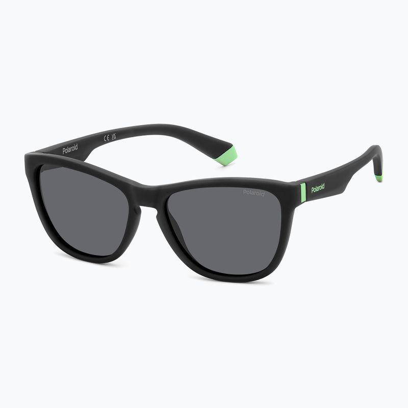 Occhiali da sole Polaroid PLD 8056/S nero opaco/grigio polarizzato per bambini 2