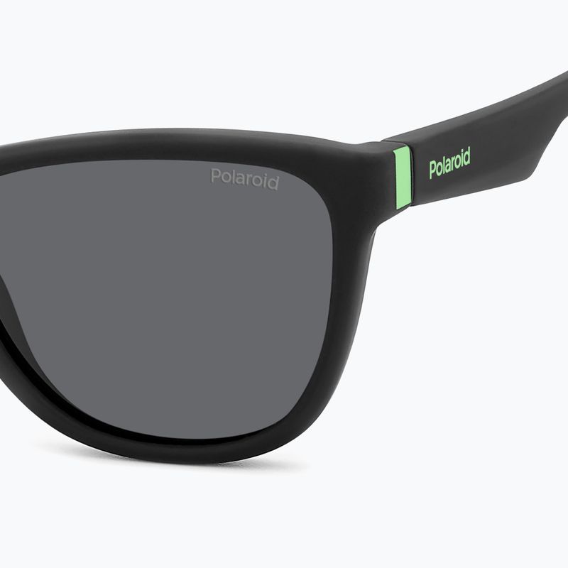 Occhiali da sole Polaroid PLD 8056/S nero opaco/grigio polarizzato per bambini 5