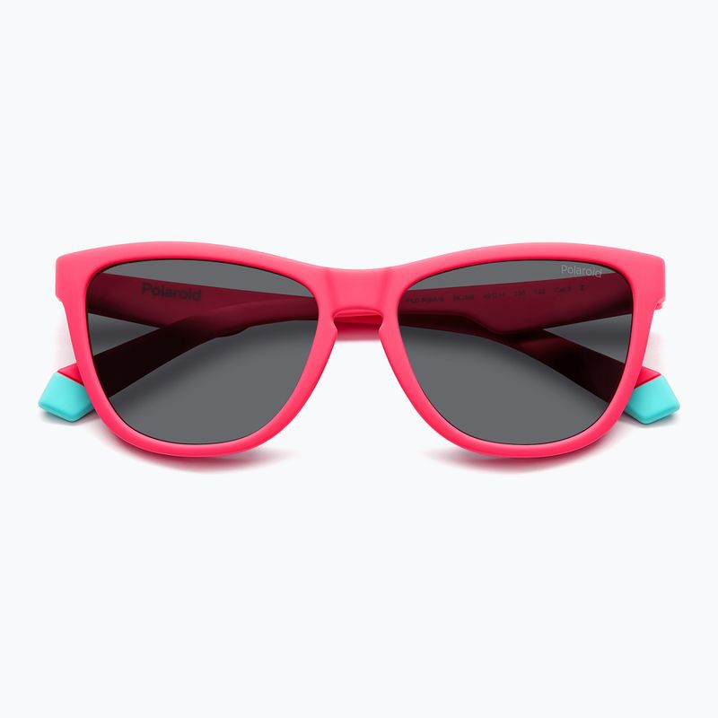 Occhiali da sole Polaroid PLD 8056/S rosa opaco/grigio polarizzati per bambini 4