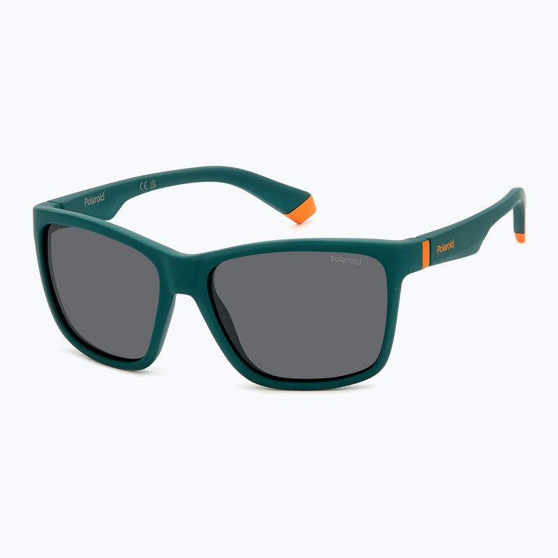 Occhiali da sole Polaroid PLD 8057/S verde opaco/grigio polarizzati per bambini 2