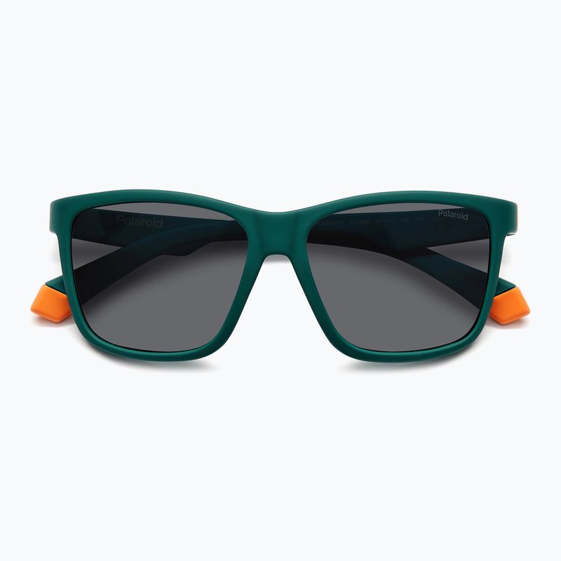 Occhiali da sole Polaroid PLD 8057/S verde opaco/grigio polarizzati per bambini 4