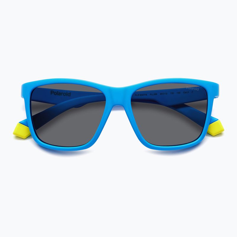 Occhiali da sole Polaroid PLD 8057/S blu opaco/grigio polarizzato per bambini 4