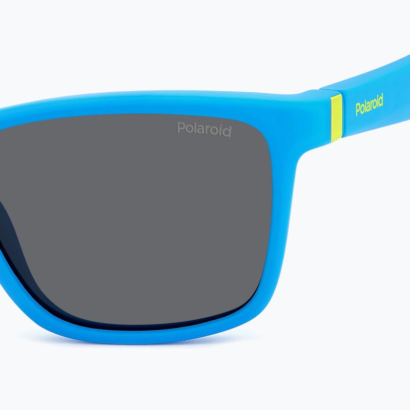 Occhiali da sole Polaroid PLD 8057/S blu opaco/grigio polarizzato per bambini 5