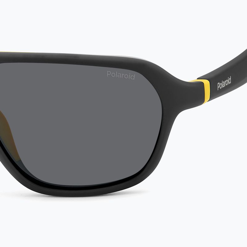 Occhiali da sole Polaroid PLD 2152/S nero opaco giallo/grigio polarizzato 5