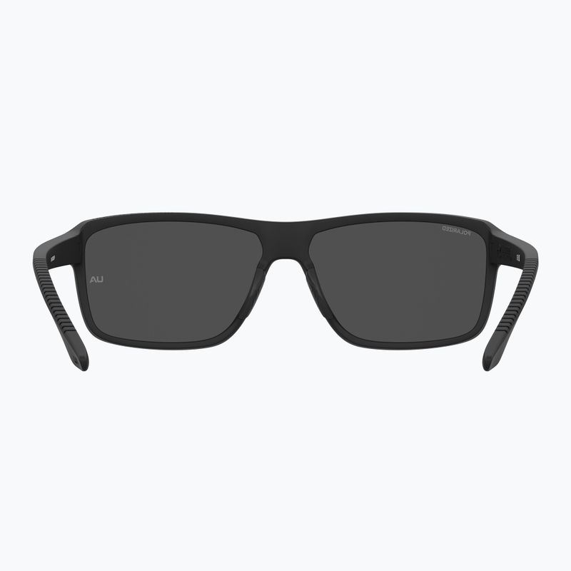 Occhiali da sole da uomo Under Armour Kickoff S3 nero opaco/grigio polarizzato 4