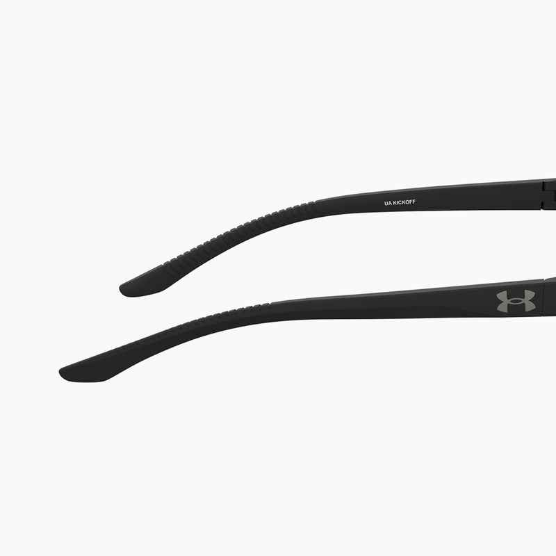 Occhiali da sole da uomo Under Armour Kickoff S3 nero opaco/grigio polarizzato 8