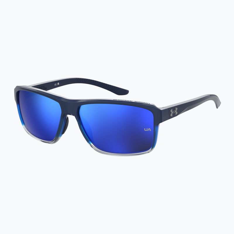 Occhiali da sole da uomo Under Armour Kickoff S3 blu sfumato grigio/blu multistrato 2