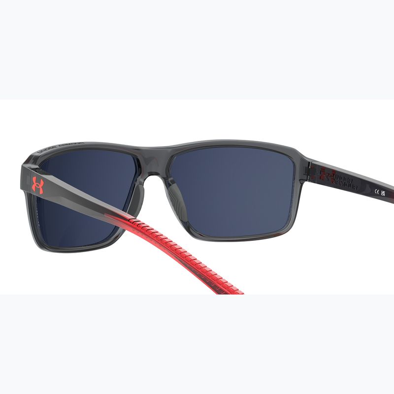 Occhiali da sole Under Armour Kickoff S3 grigio rosso/grigio infrarossi da uomo 6