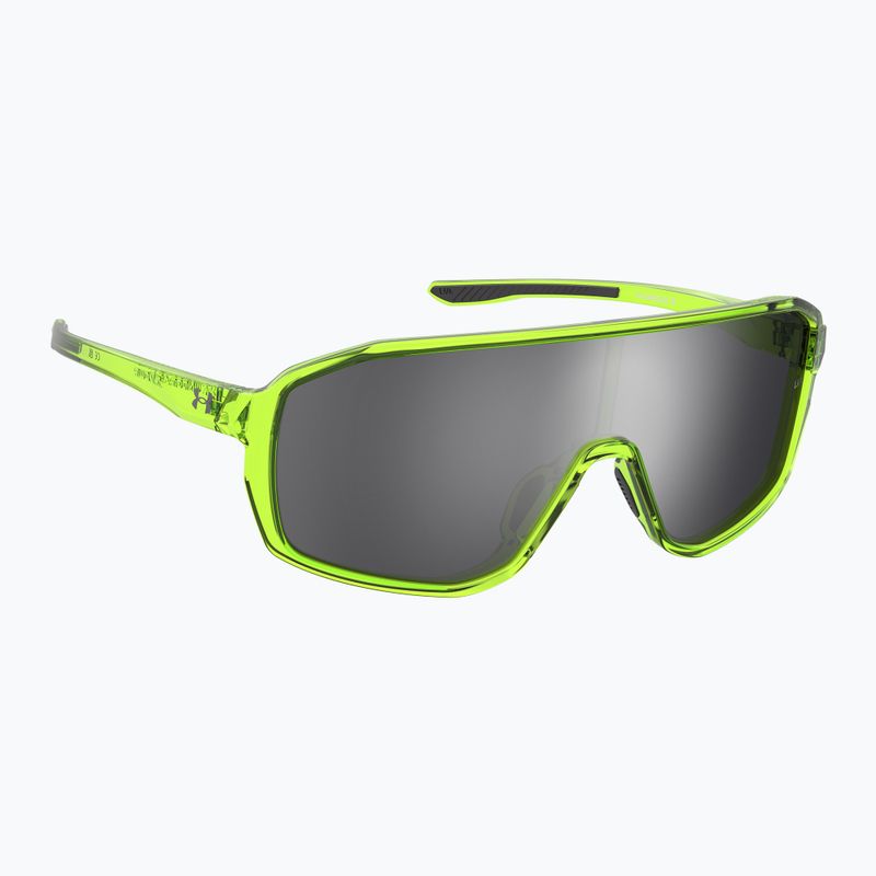 Occhiali da sole per bambini Under Armour Gameday Jr S3 con cristalli gialli e specchio argento
