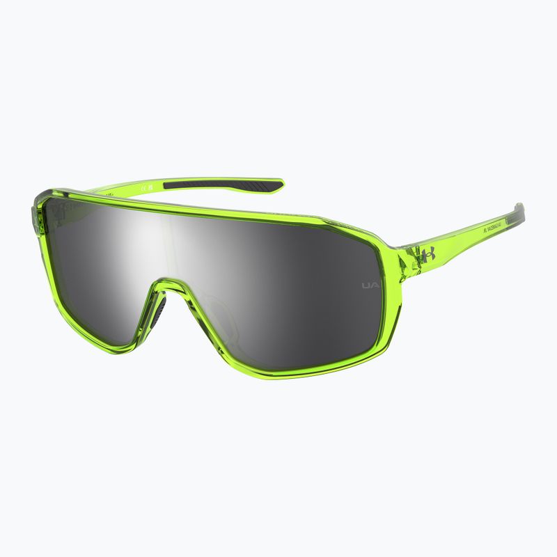 Occhiali da sole per bambini Under Armour Gameday Jr S3 con cristalli gialli e specchio argento 2
