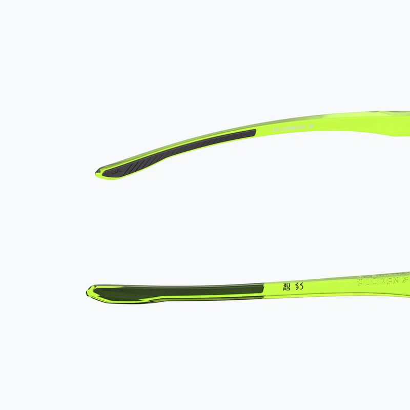 Occhiali da sole per bambini Under Armour Gameday Jr S3 con cristalli gialli e specchio argento 8