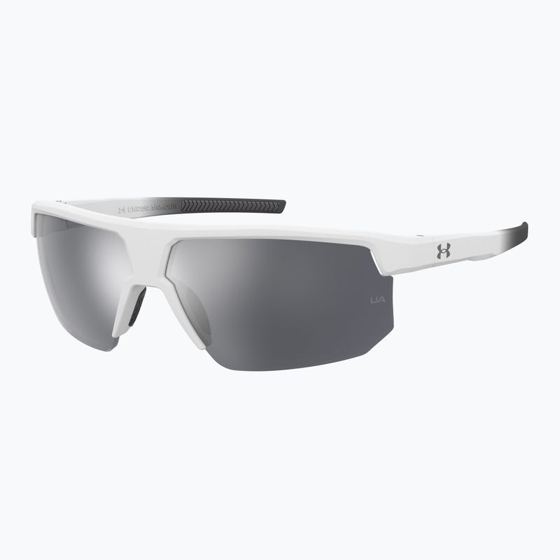 Occhiali da sole da uomo Under Armour Driven/G S3 bianco grigio/argento specchiato 2