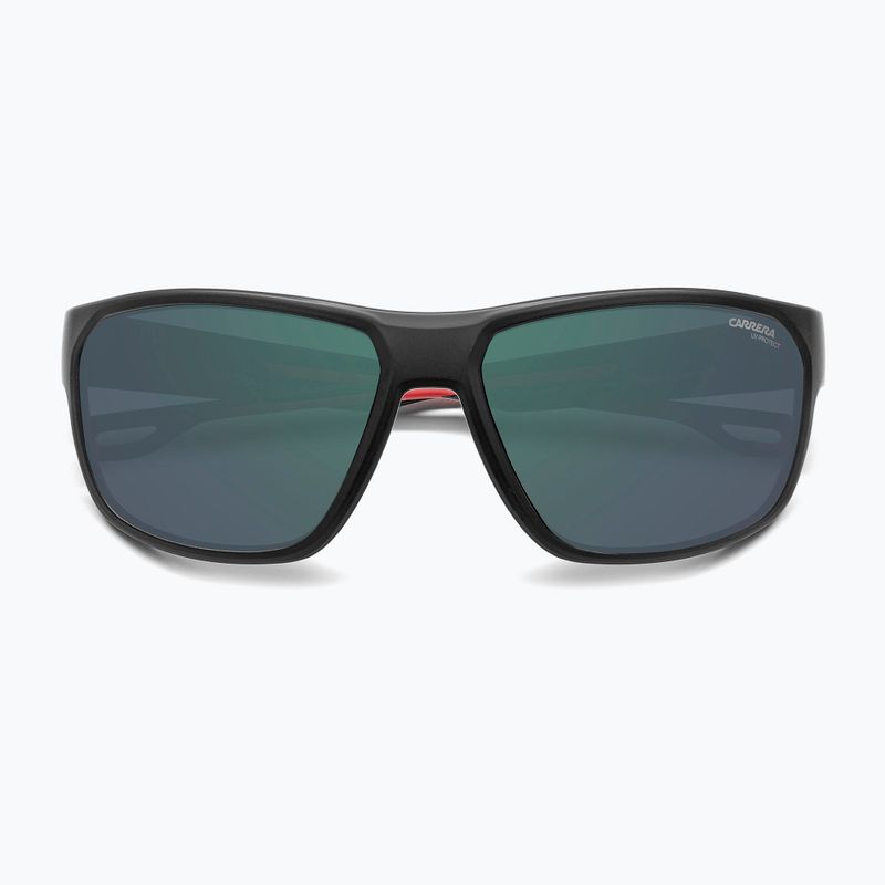 Carrera 4018/S occhiali da sole da uomo nero opaco rosso/verde grigio ad alto contrasto antiriflesso 4