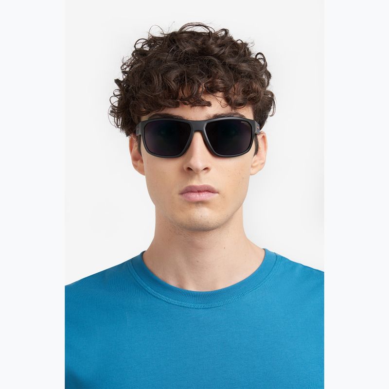 Carrera 4018/S occhiali da sole da uomo nero opaco rosso/verde grigio ad alto contrasto antiriflesso 7