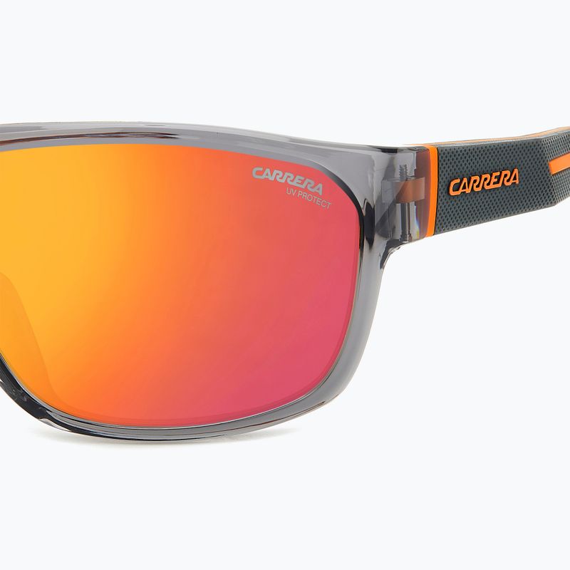 Occhiali da sole Carrera 4018/S grigio arancio/rosso multistrato da uomo 6