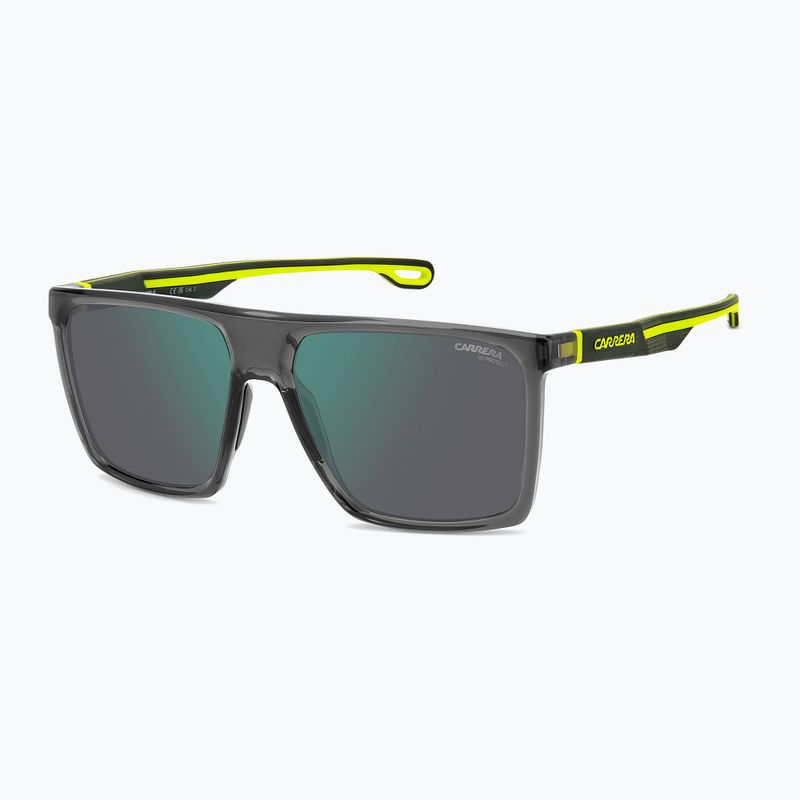 Carrera 4019/S occhiali da sole da uomo grigio giallo fluo/verde a specchio 2
