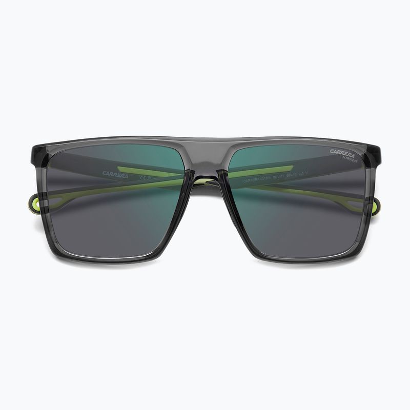 Carrera 4019/S occhiali da sole da uomo grigio giallo fluo/verde a specchio 4