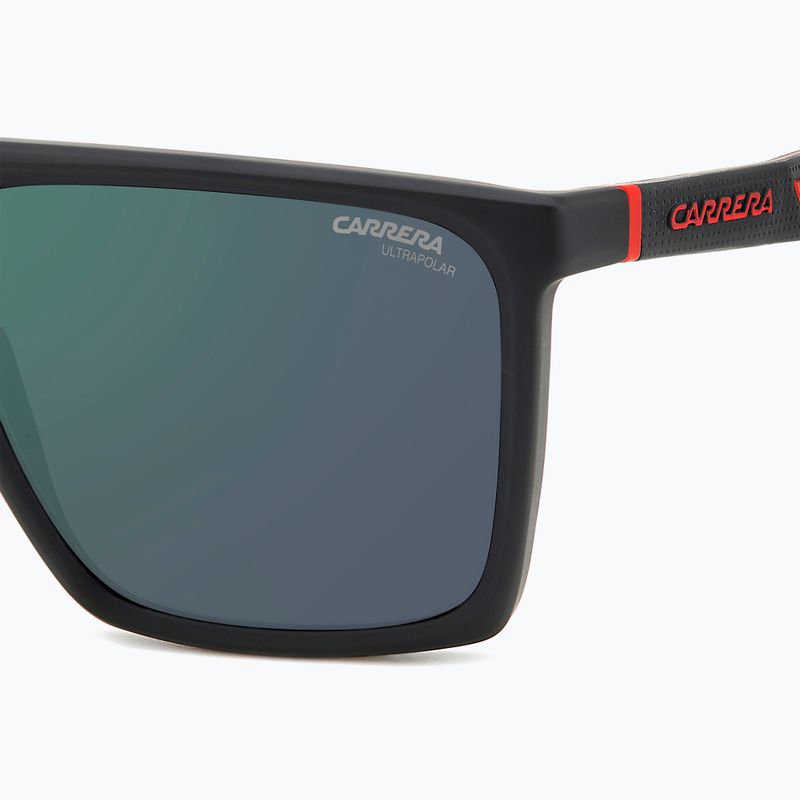 Carrera 4019/S occhiali da sole da uomo nero opaco rosso/verde grigio ad alto contrasto antiriflesso 6