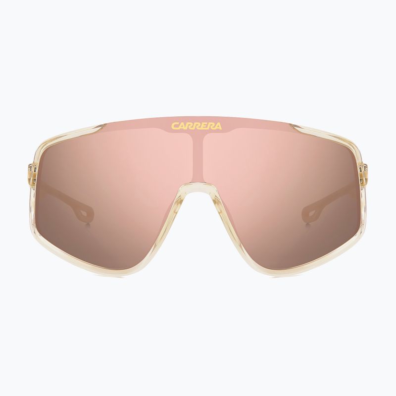 Carrera 4017/S occhiali da sole multistrato beige cristallo/oro rosa da uomo 3