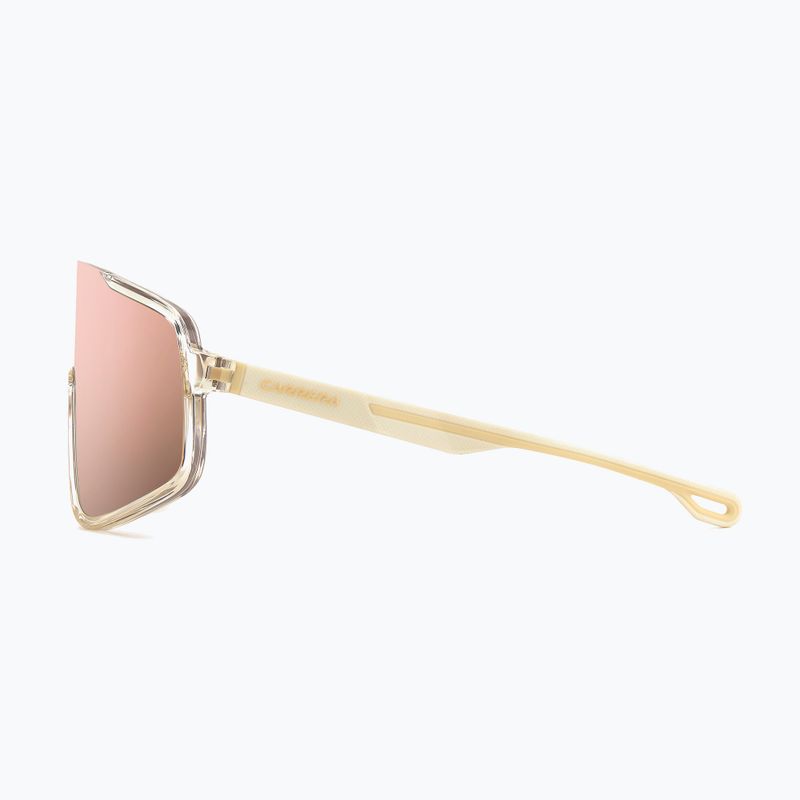 Carrera 4017/S occhiali da sole multistrato beige cristallo/oro rosa da uomo 5