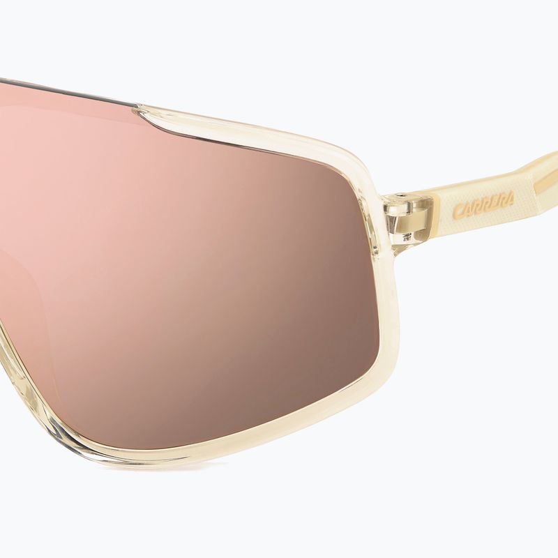 Carrera 4017/S occhiali da sole multistrato beige cristallo/oro rosa da uomo 6