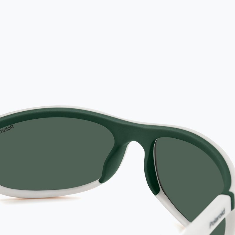 Occhiali da sole Polaroid PLD 2154/S bianco opaco/verde polarizzato 6