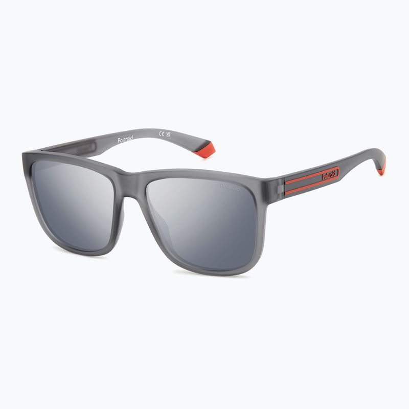 Occhiali da sole Polaroid PLD 2155/S grigio opaco/grigio argento specchiato polarizzati da uomo 2