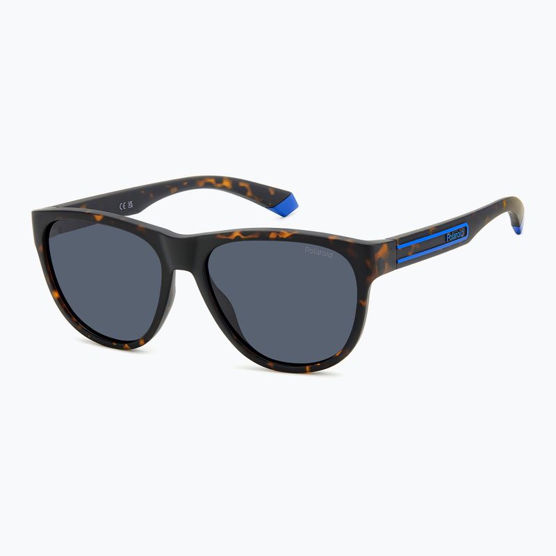 Occhiali da sole Polaroid PLD 2156/S marrone opaco avana/blu polarizzato 2