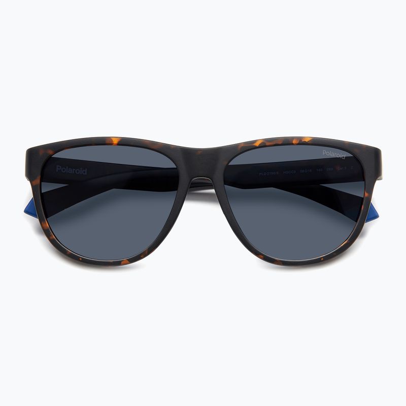 Occhiali da sole Polaroid PLD 2156/S marrone opaco avana/blu polarizzato 4