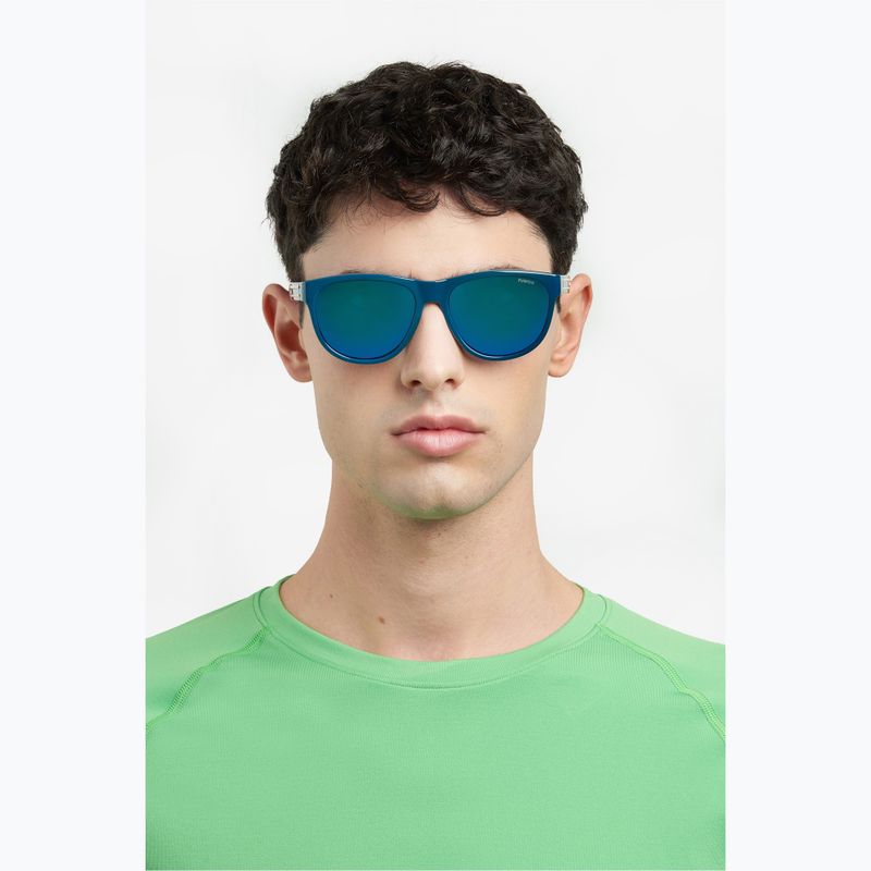 Polaroid PLD 2156/S occhiali da sole polarizzati con specchio verde/grigio 6