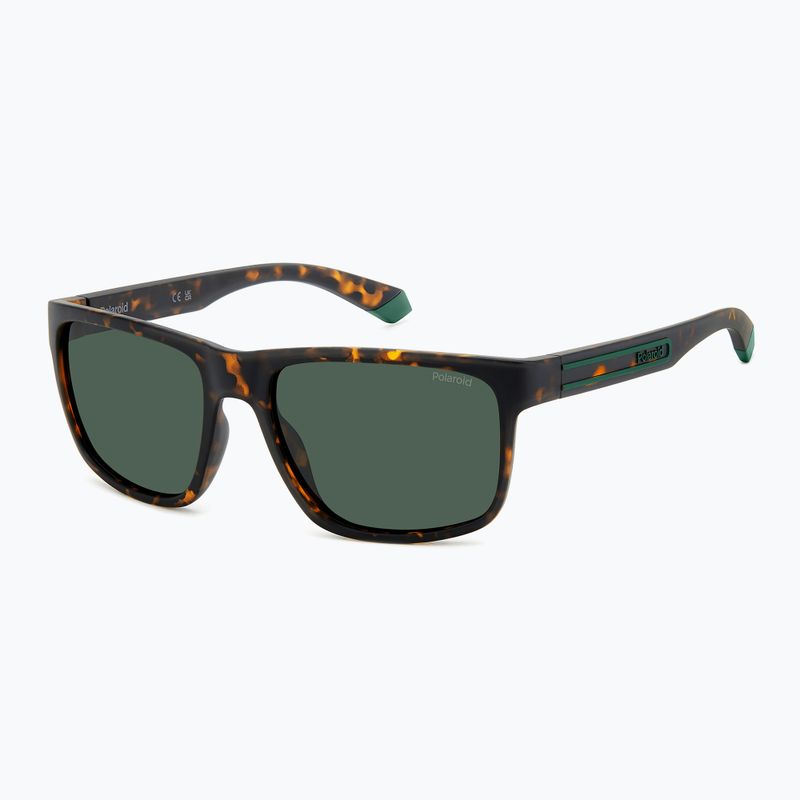 Occhiali da sole Polaroid PLD 2157/S da uomo marrone opaco avana/verde polarizzato 2