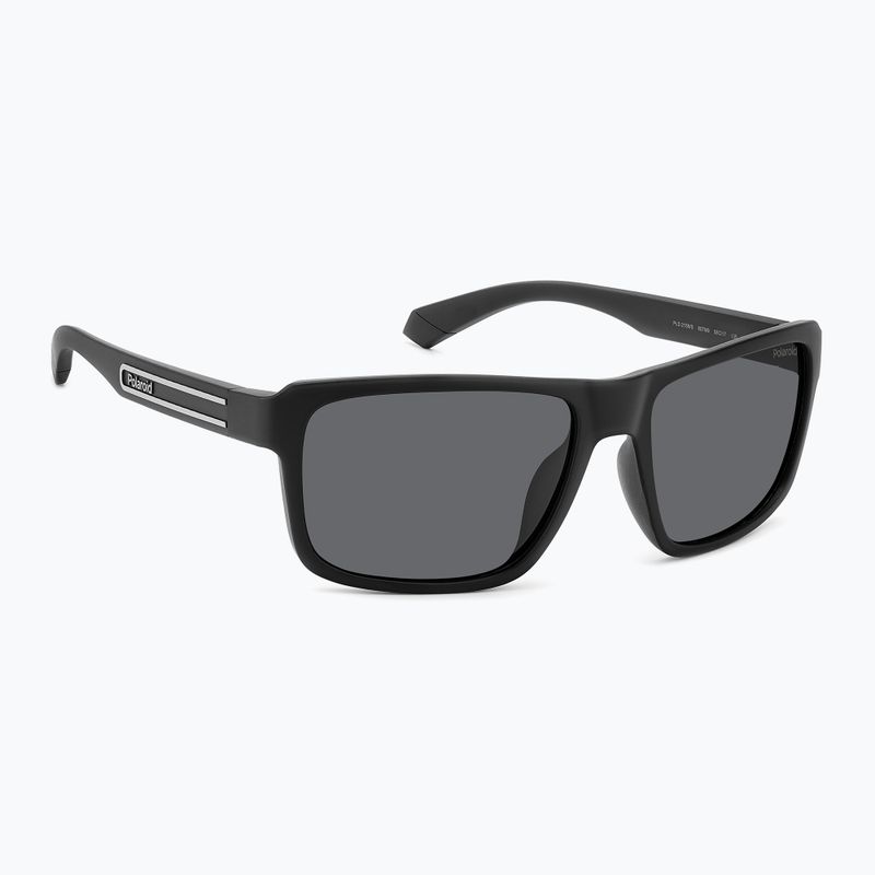 Occhiali da sole Polaroid PLD 2158/S nero/grigio polarizzati da uomo