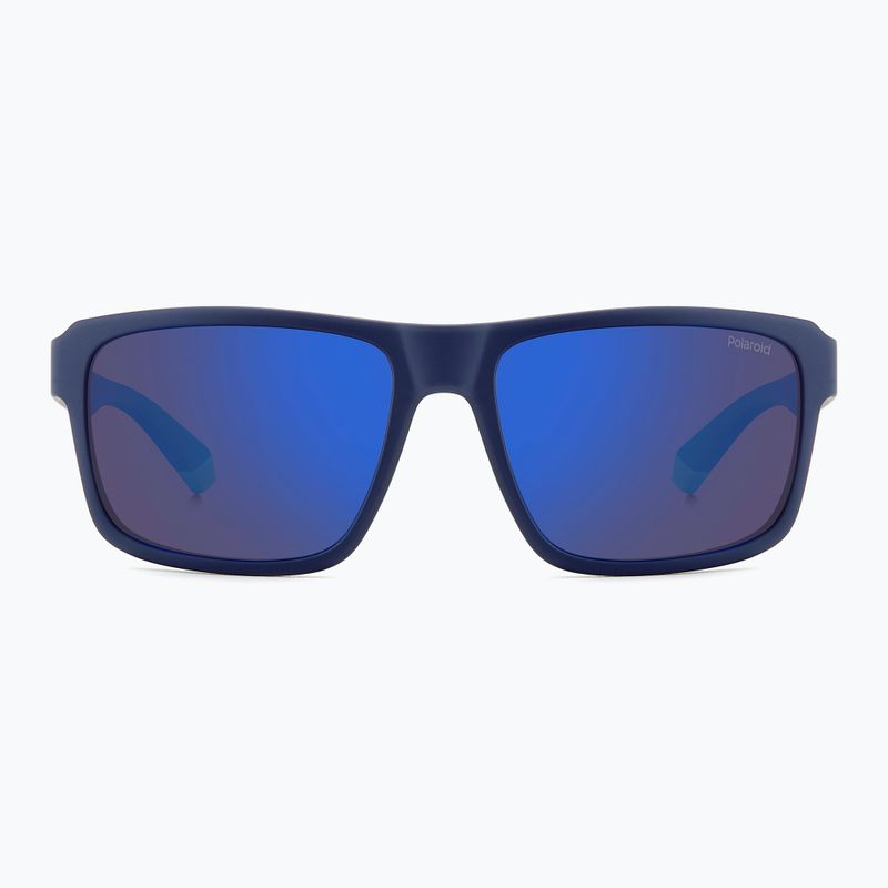 Occhiali da sole Polaroid PLD 2158/S blu opaco/specchio blu polarizzati da uomo 3