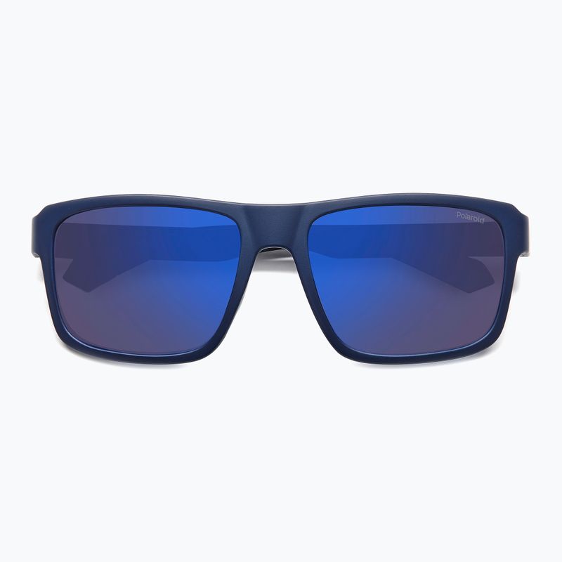 Occhiali da sole Polaroid PLD 2158/S blu opaco/specchio blu polarizzati da uomo 4
