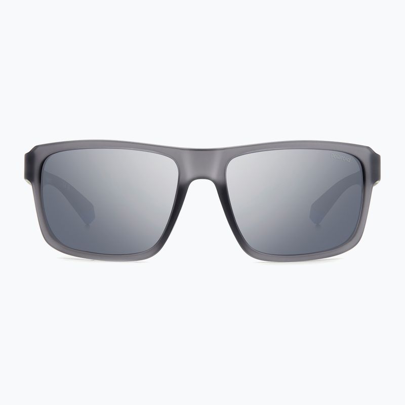 Occhiali da sole Polaroid PLD 2158/S grigio opaco/grigio argento specchiato polarizzati da uomo 3