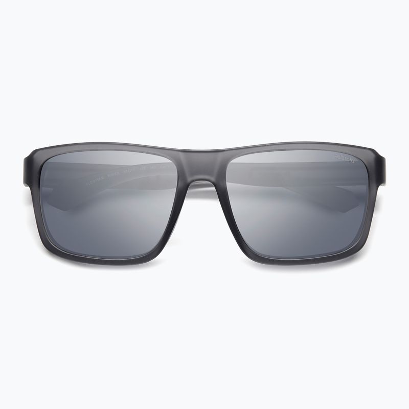 Occhiali da sole Polaroid PLD 2158/S grigio opaco/grigio argento specchiato polarizzati da uomo 4