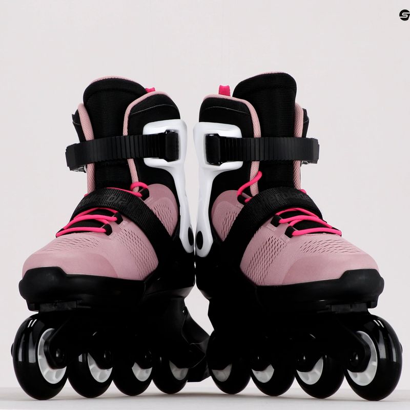 Pattini a rotelle Rollerblade Microblade rosa/bianco per bambini 11