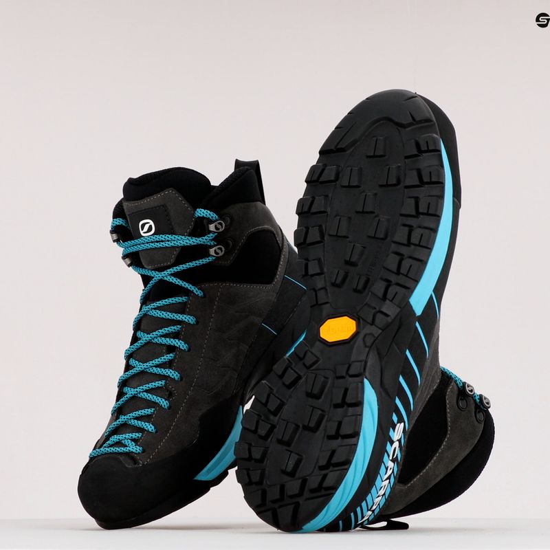 Scarpa da avvicinamento da uomo SCARPA Mescalito Mid GTX squalo/azure 9