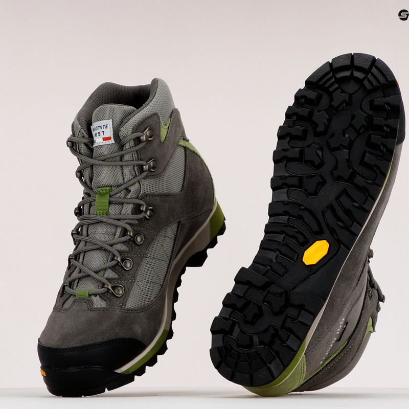 Scarponi da trekking da uomo Dolomite Zernez GTX grigio grafite/verde oliva 9