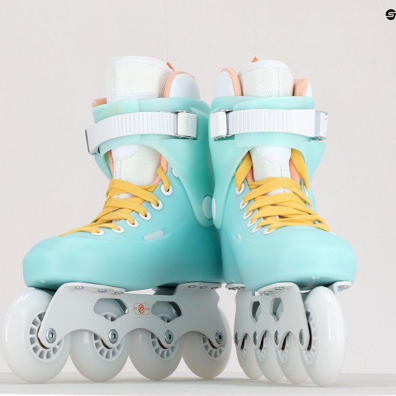 Pattini a rotelle Powerslide da donna Zoom Baby 80 blu ghiaccio 15