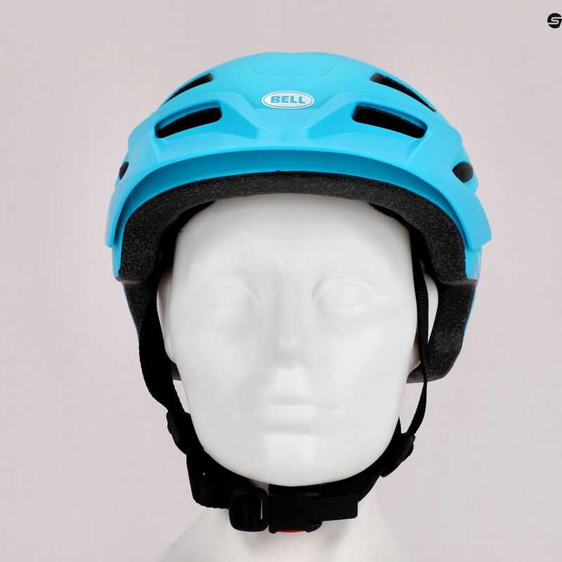 Casco da bici per bambini Bell Sidetrack opaco azzurro chapelle 9