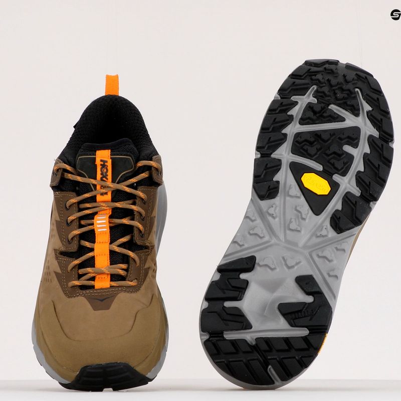 Scarponi da trekking da uomo HOKA Kaha Low GTX otter/persimmon 9